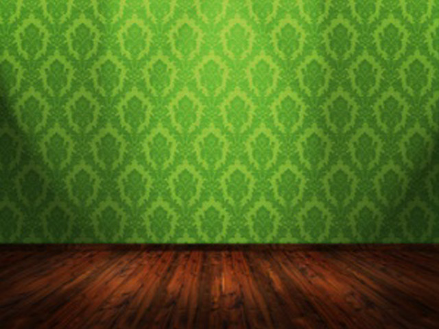 Green wall wooden floor lamp free wallpaper for desktop - medium preview image