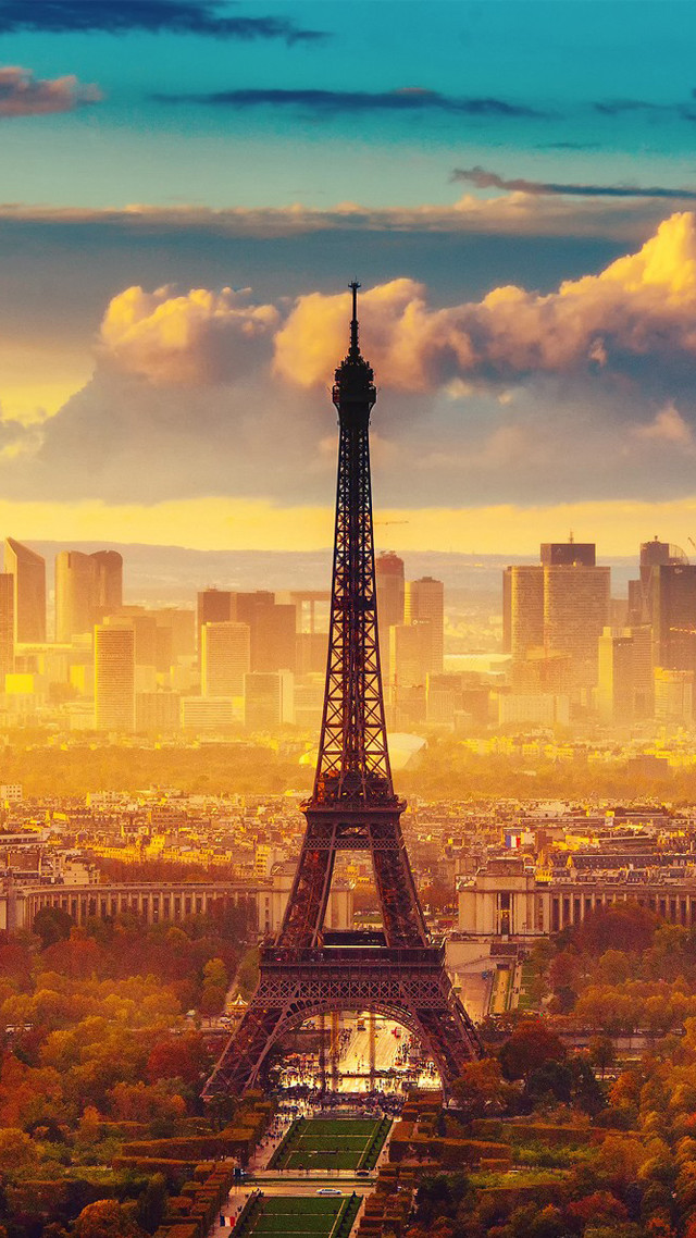 Eiffel tower paris landmark iconic free wallpaper for mobile - medium preview image