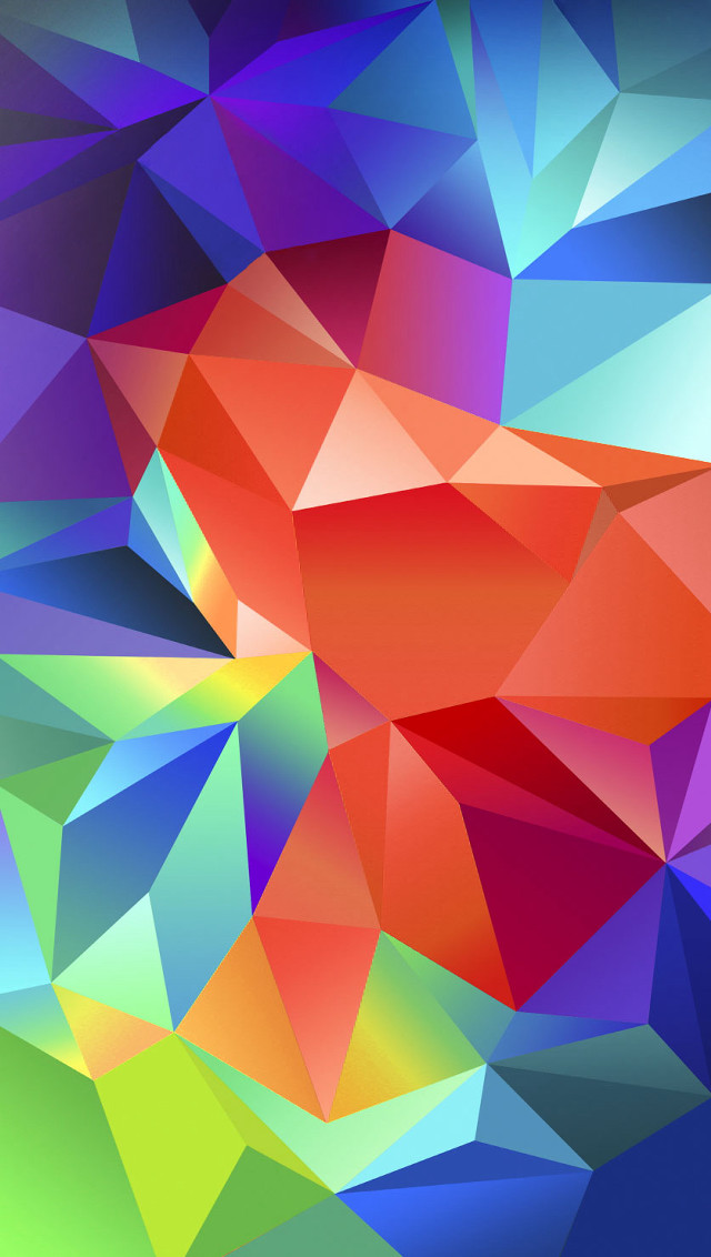 Colorful abstract background triangles colors free wallpaper for mobile - medium preview image