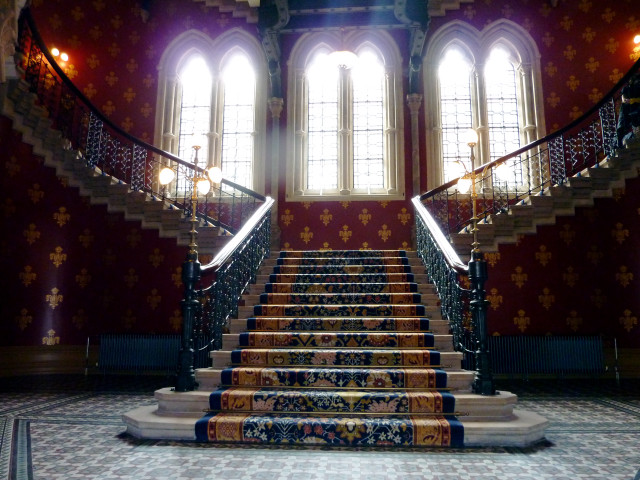 Staircase carpeted floor window light free wallpaper for desktop - medium preview image