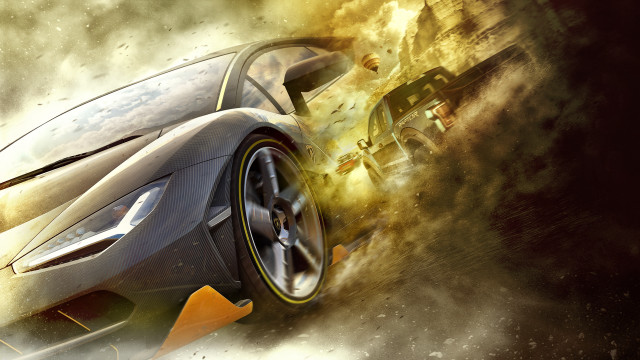 Car driving smoke flames crash free wallpaper for desktop - medium preview image