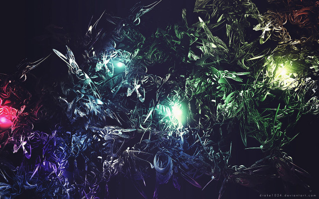 Colorful lights wall night dark free wallpaper for desktop - medium preview image