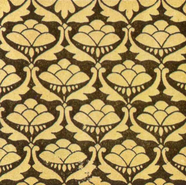 Flower pattern brown background white free wallpaper for tablet - medium preview image