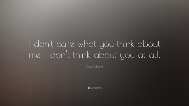 Coco shaw quote care what free wallpaper for desktop - medium preview image