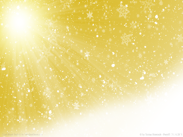 Yellow background snowflakes starburst white free wallpaper for desktop - medium preview image