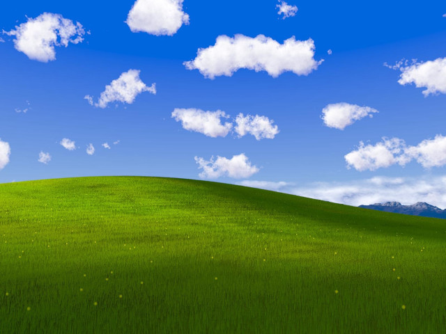 Green field blue sky clouds #41 free wallpaper for desktop - medium preview image