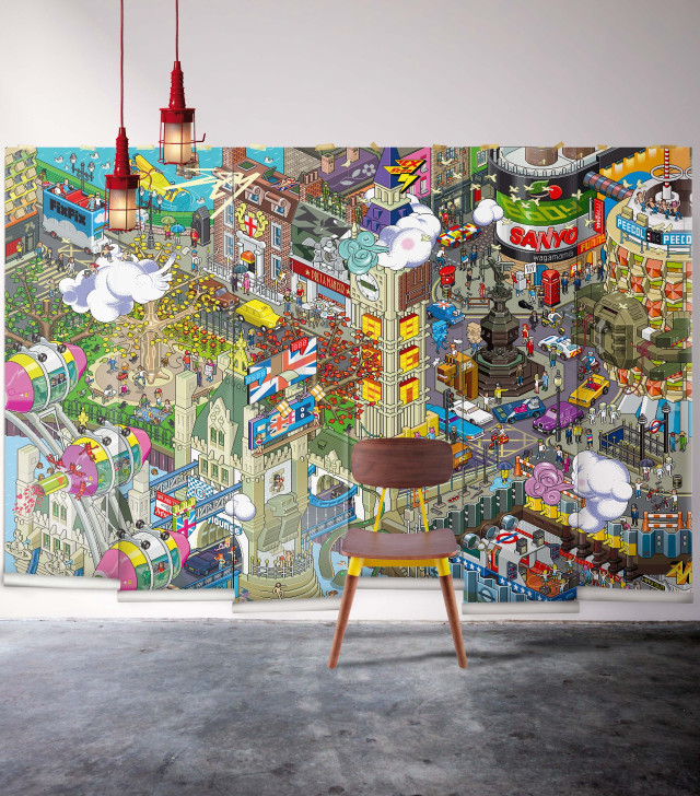 Chair wall mural image sitting free wallpaper for tablet - medium preview image