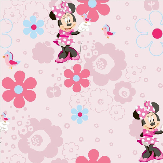 Minnie mouse floral polka dots free wallpaper for tablet - medium preview image