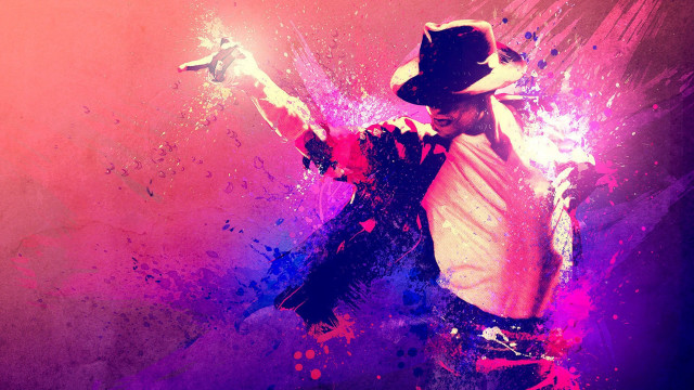 Dancing man purple pink background free wallpaper for desktop - medium preview image
