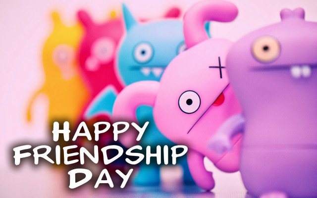 Cartoon friends happy friend day free wallpaper for desktop - medium preview image