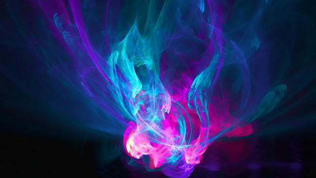 Blue pink abstract black background free wallpaper for desktop - medium preview image