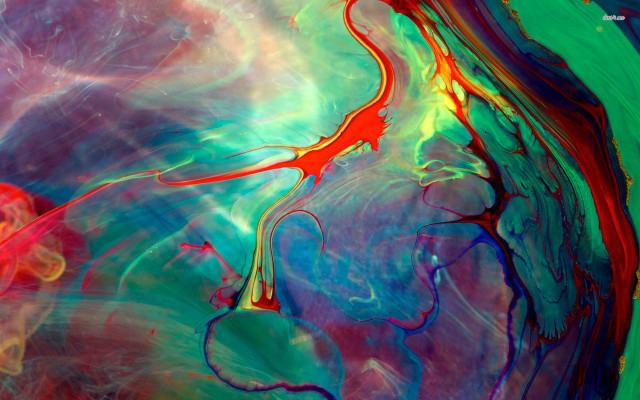 Colorful painting red blue swirl free wallpaper for desktop - medium preview image