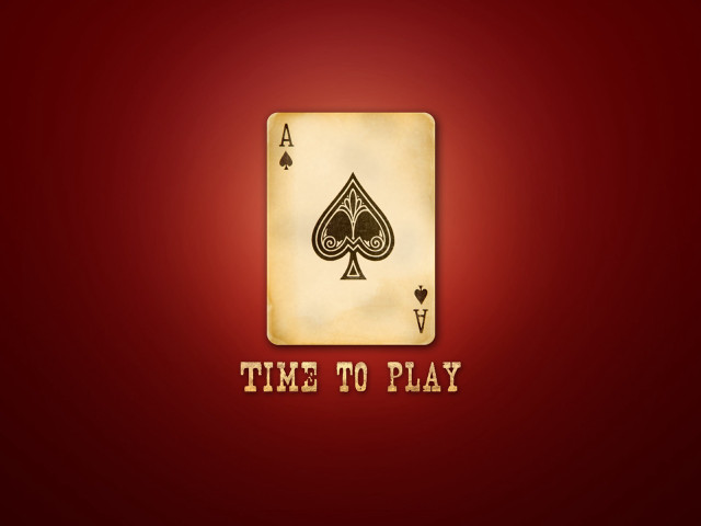 Time to play ace playing #2 free wallpaper for desktop - medium preview image