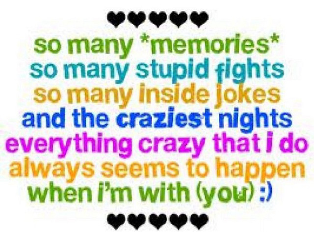 Memories hearts rainbow quote credits free wallpaper for desktop - medium preview image