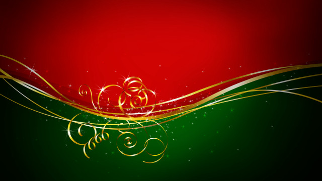 Red green gold swirls background free wallpaper for desktop - medium preview image