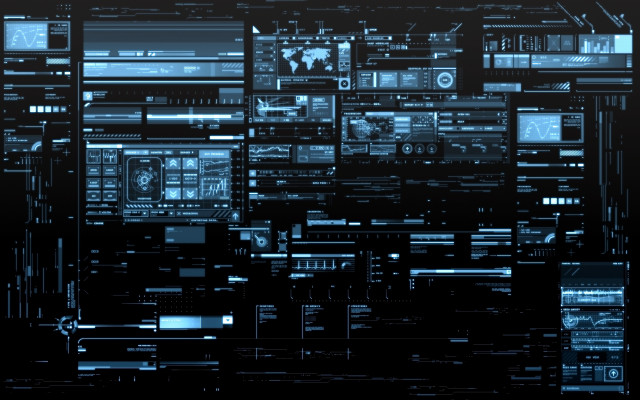 Black blue abstract background computers free wallpaper for desktop - medium preview image