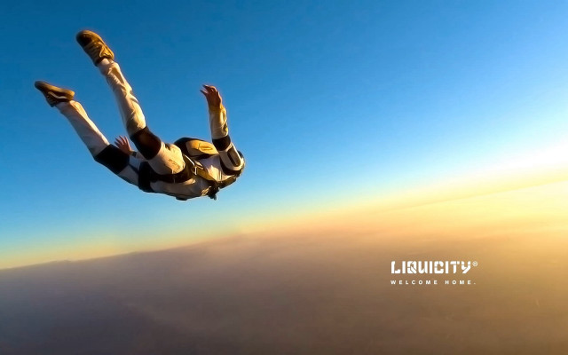 Man parachute trick air feet free wallpaper for desktop - medium preview image