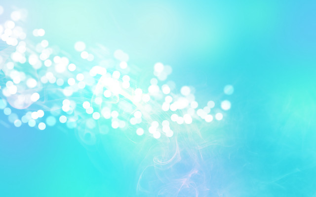 Blurry blue sky white lights free wallpaper for desktop - medium preview image