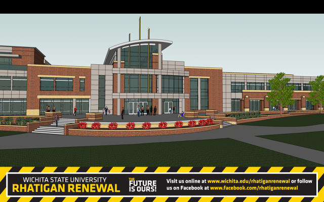 Yellow black stripe building rendering free wallpaper for desktop - medium preview image