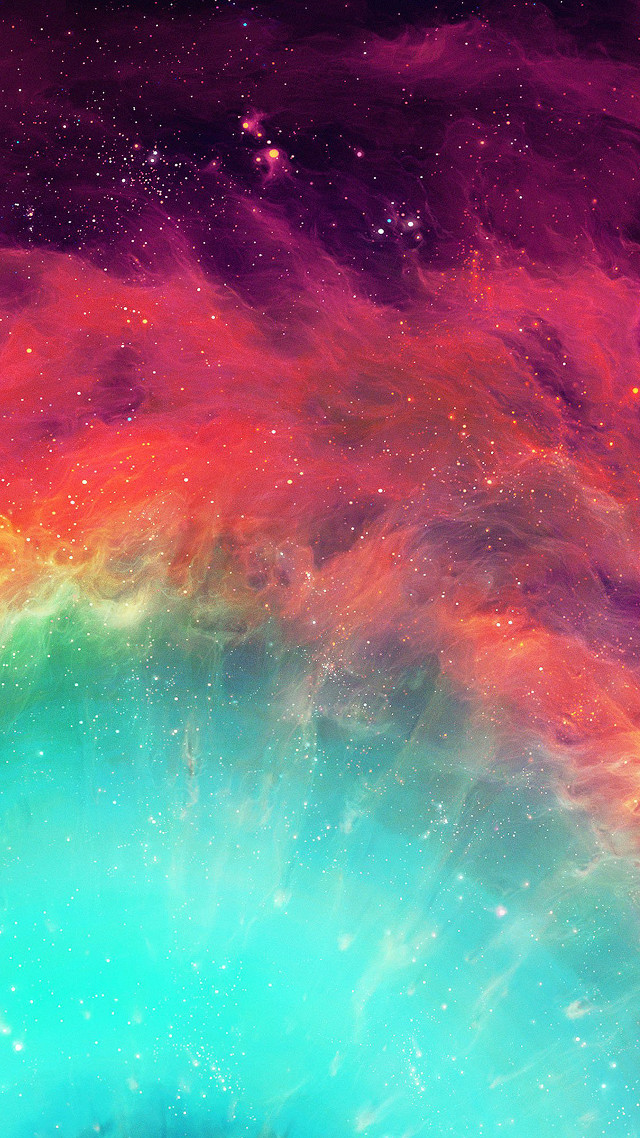 Cosmic starry sky aurora milkyway free wallpaper for mobile - medium preview image