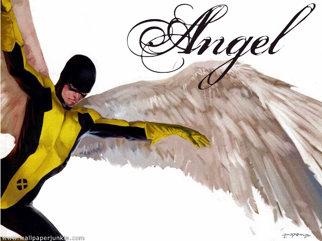 Man yellow black outfit wings free wallpaper for desktop - medium preview image