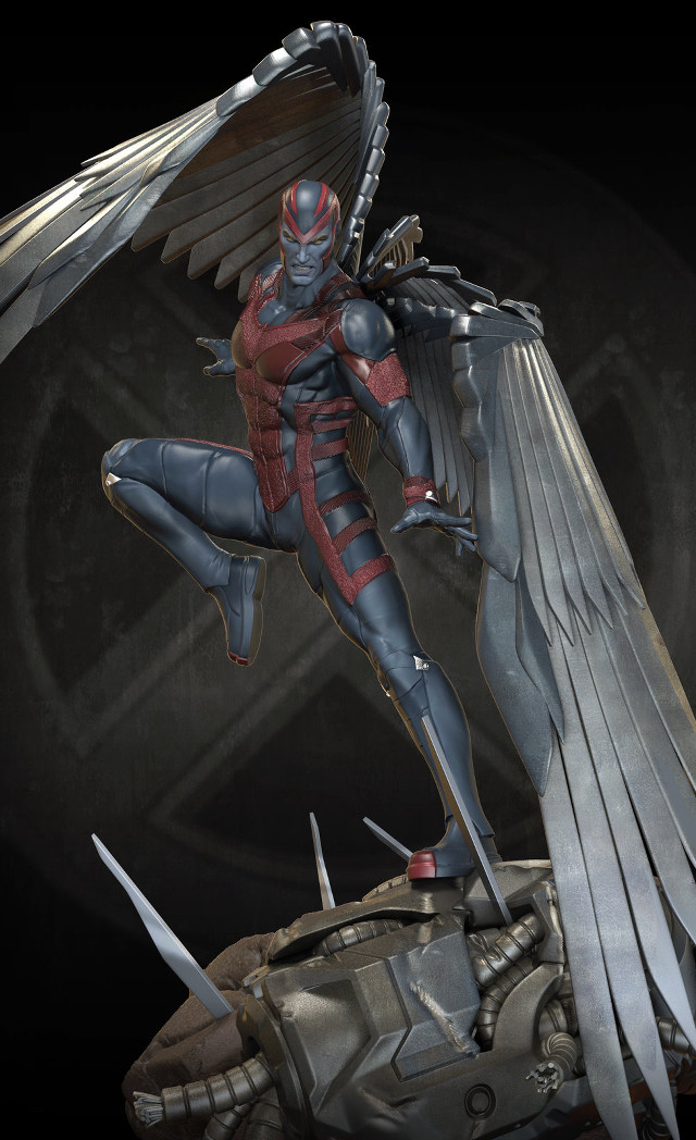 Statue woman wings table knife free wallpaper for mobile - medium preview image