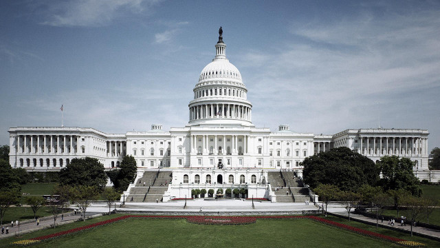 Capitol building white flag roof free wallpaper for desktop - medium preview image