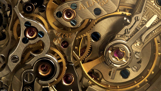 Clock gears dials closeup second #2 free wallpaper for desktop - medium preview image