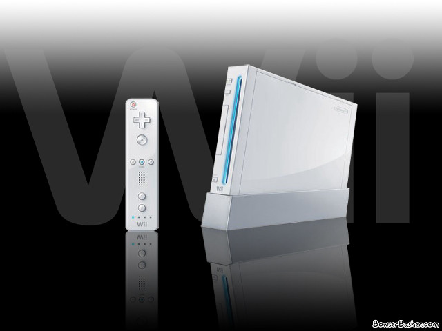 Wii remote white console black free wallpaper for desktop - medium preview image