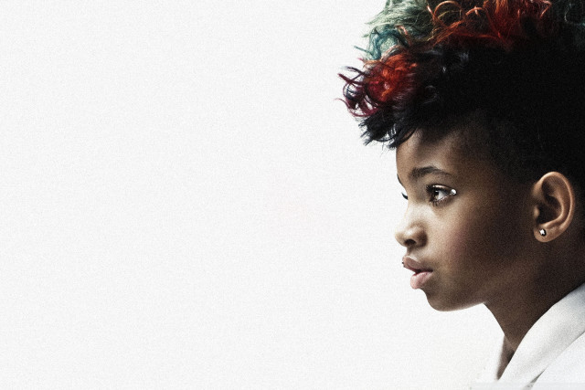 Young woman mohawk white shirt free wallpaper for desktop - medium preview image