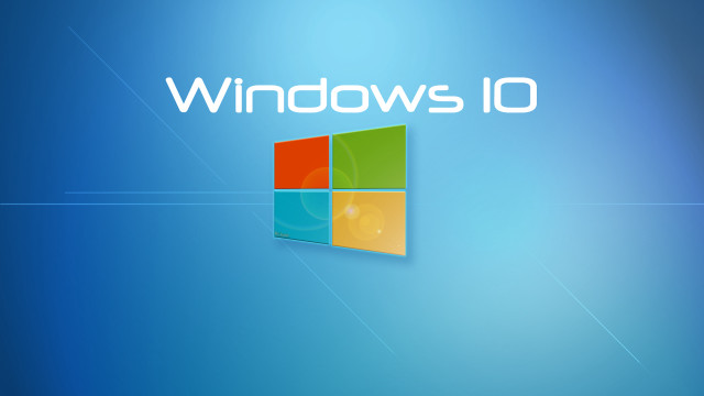 Blue background windows10 logo white #2 free wallpaper for desktop - medium preview image
