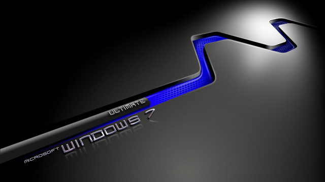 Blue black arrow windows #7 free wallpaper for desktop - medium preview image