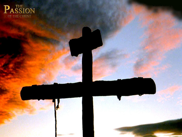 Cross sunset sky clouds person free wallpaper for desktop - medium preview image