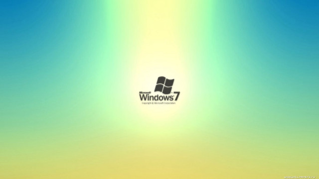 Windows7 blue sky yellow green free wallpaper for desktop - medium preview image