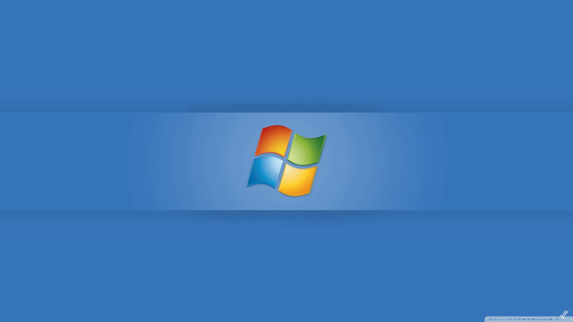 Blue wall windows logo background free wallpaper for desktop - medium preview image