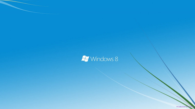 Blue sky white window8 logo #2 free wallpaper for desktop - medium preview image