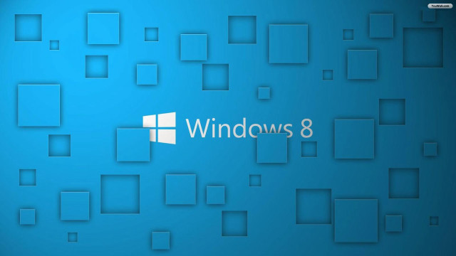 Blue wall windows8 logo squares free wallpaper for desktop - medium preview image