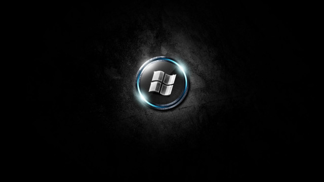 Dark background blue circle white #2 free wallpaper for desktop - medium preview image