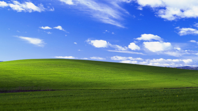Green field blue sky clouds #69 free wallpaper for desktop - medium preview image
