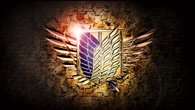 Wing logo brick wall glowing free wallpaper for desktop - medium preview image