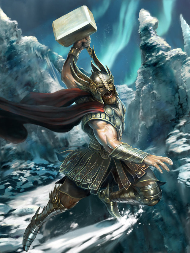 Man costume ice block hammer free wallpaper for mobile - medium preview image