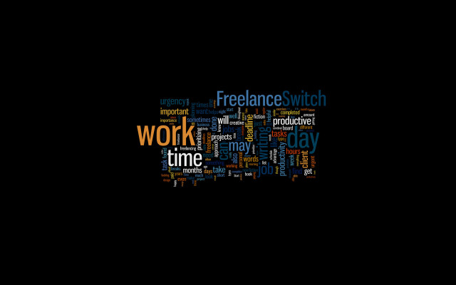 Work time word cloud multilingual free wallpaper for desktop - medium preview image