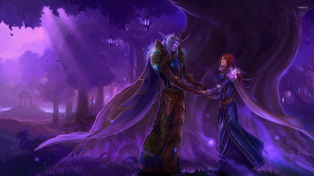 Couple forest holding hands shaking free wallpaper for desktop - medium preview image