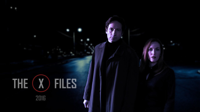 Man woman dark xfiles logo free wallpaper for desktop - medium preview image