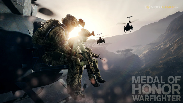 Soldier gun helicopter sky another free wallpaper for desktop - medium preview image