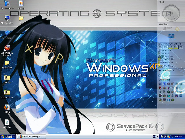 Desktop anime character windows xp free wallpaper for desktop - medium preview image