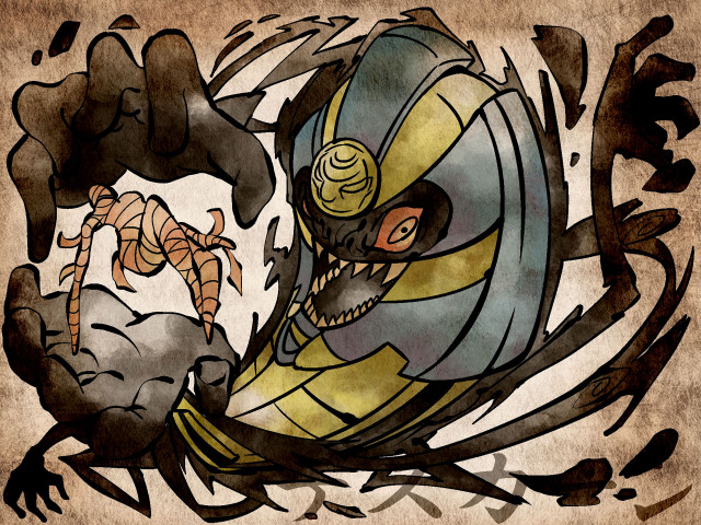 Man riding banana peel snake free wallpaper for desktop - medium preview image