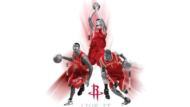 Basketball game men graphic red free wallpaper for desktop - medium preview image