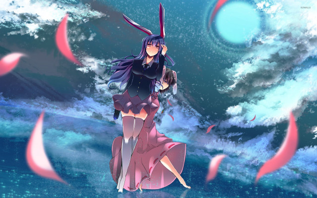 Woman long dress ocean wave free wallpaper for desktop - medium preview image