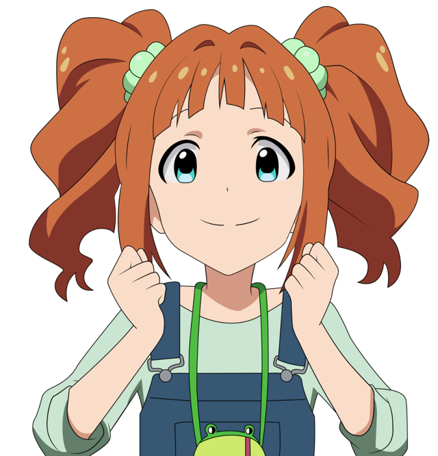 Girl red hair green frog free wallpaper for tablet - medium preview image